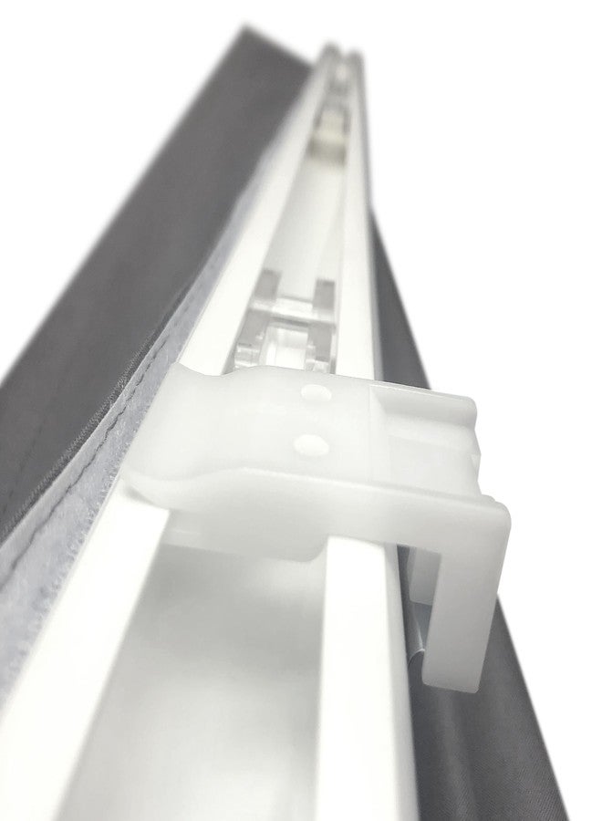 Arlo Blinds ستائر رومانية من قماش معتم حراري من Arlo Blinds، اللون: جرافيت، المقاس: 26.5 بوصة عرض × 60 بوصة ارتفاع، ستائر نوافذ قابلة للرفع بدون حبل - Image 5